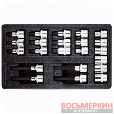 Набор головок TORX 1/2 в ложементе, 22 предмета T33224 Ampro