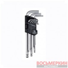 Набор г-образных 6-гранных ключей 9 шт (1,5-10 мм) T22933 Ampro