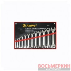 Набор ключей рожковых от 6 мм до 32 мм 12 предметов T40592 Ampro