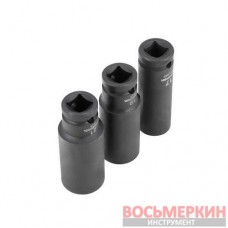 Набор головок ударных удлиненных 1/2 3 единицы 17, 19, 21 мм Cr-Mo STORM ET-8501 Intertool
