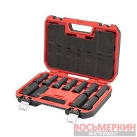Набор головок ударных удлиненных 1/2 11 ед 10-24 мм Cr-Mo STORM ET-8505 Intertool