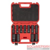 Набор головок ударных удлиненных 1/2 11 ед 10-24 мм Cr-Mo STORM ET-8505 Intertool