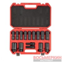 Набор головок ударных удлиненных 1/2 15 ед 10-32 мм Cr-Mo STORM ET-8504 Intertool
