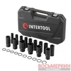 Набор головок ударных удлиненных 1/2 15 ед 10-32 мм Cr-Mo STORM ET-8504 Intertool