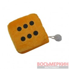 Игрушка Кубик на присоске 8 см оранжевый