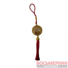 Сувенир Икона на зеркало большая рифленая окантовка диаметр 6 см