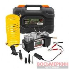 Компрессор автомобильный с фонарем 12В 65л/мин 7 бар в кейсе RF-2014360 Rockforce