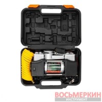 Компрессор автомобильный с фонарем 12В 65л/мин 7 бар в кейсе RF-2014360 Rockforce
