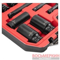 Набор головок и удлинителей ударных 1/2 18 едниц ET-8506 Intertool