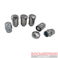Набор секреток колесных 12 x 36 шаг 1.25 2 ключа 6 предметов 416444 Н2 WALLINE 52038