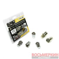 Набор секреток колесных 12 x 36 шаг 1.25 2 ключа 6 предметов 418445 Н2 WALLINE 52040