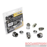 Набор секреток колесных 12 x 37,5 шаг 1.5 2 ключа 6 предметов 436445 Н2 (X2) WALLINE 52042