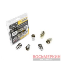 Набор секреток колесных 14 x 35 шаг 1.5 2 ключа 6 предметов 416448 Н2 WALLINE 52046