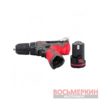 Дрель-шуруповерт аккумуляторная 12 В 30 Нм 0-350/0-1300 об/мин 0.8-10 мм литий-ион 1.3 Ач DT-0310 Intertool