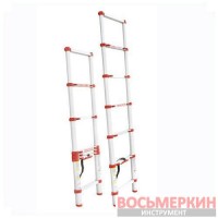 Лестница алюминиевая телескопическая 6ступ. 2.00м LT-3020 Intertool