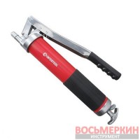 Шприц для смазки двухплунжерный 500 см3 с гибким шлангом 400 г евротуба AT-3060 Intertool