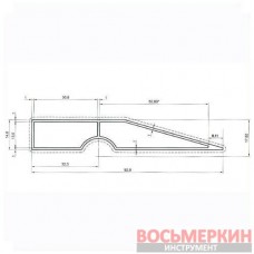 Правило 200 см трапециевидное MT-2220 Intertool