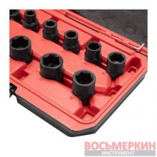 Набор головок ударных 1/2 10 единиц 10-24 мм Cr-Mo STORM ET-8503 Intertool