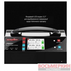 Зарядное устройство 2-канальное 24В 25А 2-6S LiPo/LiHV 1200Вт 220В UP600PLUS Protester