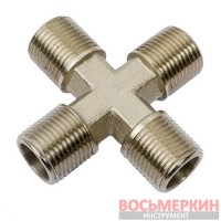 Крестовое соединение с внешней резьбой 1/4 S1284-2 Airkraft