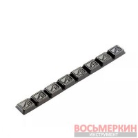 Груз клеящийся черный низкий голубая лента 8x5г свинец type 706 h=4мм Hofmann Германия