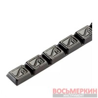 Груз клеящийся черный низкий голубая лента 8x5г свинец type 706 h=4мм Hofmann Германия