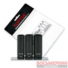 Набор головок ударных тонкостенных 1/2 для шиномонтажа 3ед GDAG0301 Toptul