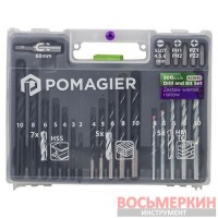 Набор бит и сверл 300 предметов Pom-423090 Forsage