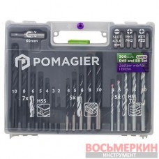 Набор бит и сверл 300 предметов Pom-423090 Forsage