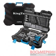 Набор инструментов 216 предметов 1/4 3/8 1/2 6гр. KT-38841 EURO KingTul