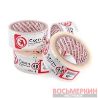 Скотч прозрачный 48 мм х 50 м х 52 мкм KT-0902 Intertool