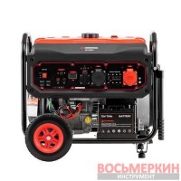 Генератор бензиновый 9/10 кВт 400/230 В электро/ручной старт DT-1196 Intertool