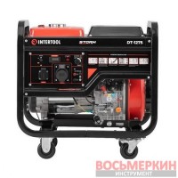 Генератор дизельный 7,0/7,5 кВт 230 В бак 12,5 л электро/ручной старт медная обмотка STORM DT-1275 Intertool