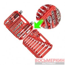 Набор инструментов 1/2 1/4 82 единиц ET-9082 Intertool