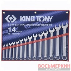 Набор ключей комбинированных 14 единиц от 10 до 32 мм 1214MR01 King Tony
