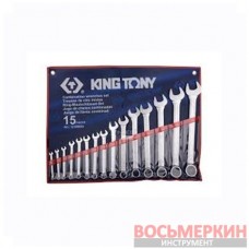 Набор ключей комбинированных 15 единиц от 6 мм до 32 мм 1215MR02 King Tony