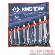 Набор ключей накидных 8 единиц от 6 мм до 23 мм 1708MR King Tony