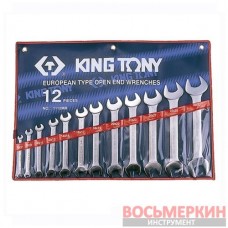 Набор ключей рожковых 12 единиц от 6 мм до 32 мм 1112MR King Tony