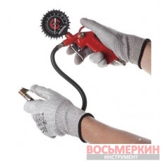 Пистолет для подкачки шин PT-0503 Intertool блистер, манометр 63мм