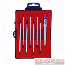 Отвёртки прецизионные часовые набор L=120mm 9пр. 32607MR King Tony