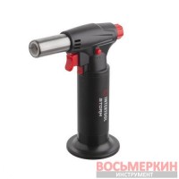 Газовая горелка перезаправляемая пьезоподжиг 1100 °C STORM GB-0008 Intertool