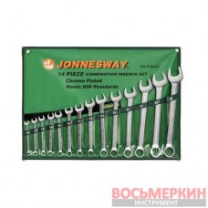 Набор комбинированных ключей 14 предметов от 10 мм до 32 мм W26114S Jonnesway