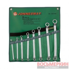 Набор ключей накидных 75-гр 6-22 мм 8 предметов W23108S Jonnesway