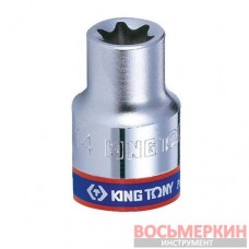 Головка торцевая TORX Е-стандарт 1/4 E4 длина 24 мм 237504M KingTony
