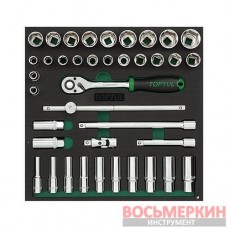 Набор инструмента 1/2 39 единиц в ложементе GVC3903 Toptul