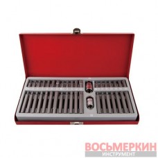 Набор вставок бит 10 мм TORX SPLINE HEX 40 предметов 1040CQ KingTony