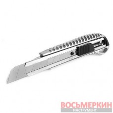 Нож сегментный 18мм с металлической направляющей и противоскользящим корпусом HT-0504 Intertool