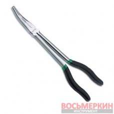 Плоскогубцы с удлиненными губками длина 280 мм загнутые угол 45 градусов DFAH1211 Toptul