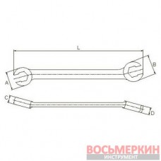 Ключ разрезной 9х11 мм AWT-FNM0911 Licota