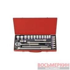Набор головок 1/2 24 предмета 12-ти гранная головка 4026MR KingTony